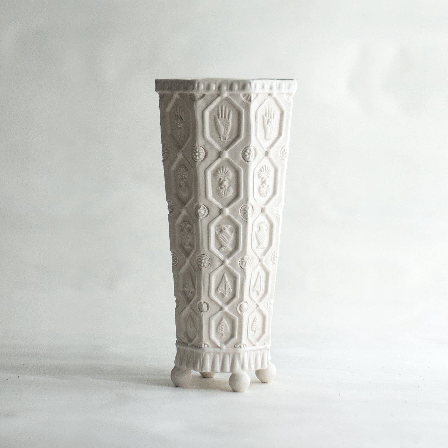 The Artist's Tour Vase in white porcelain
