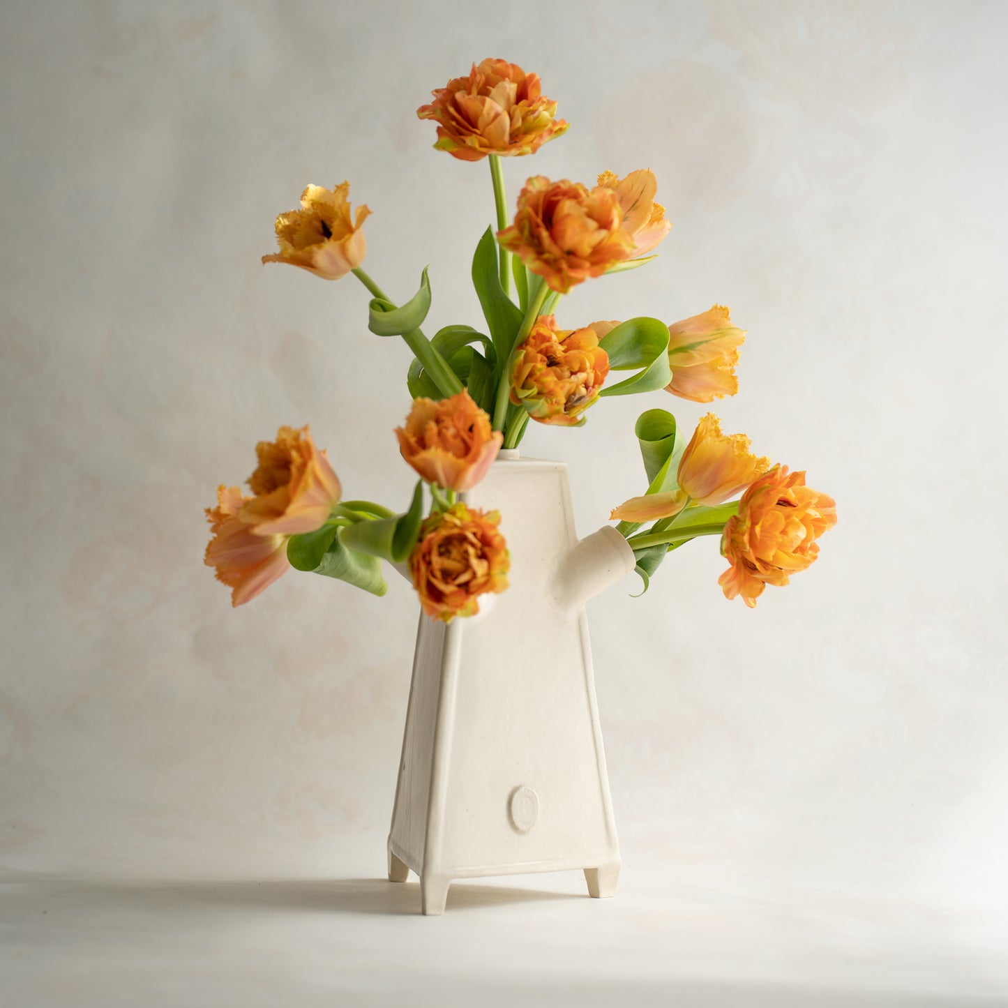 cara bauermeister ceramics perennial collection mill vase tulipiere
