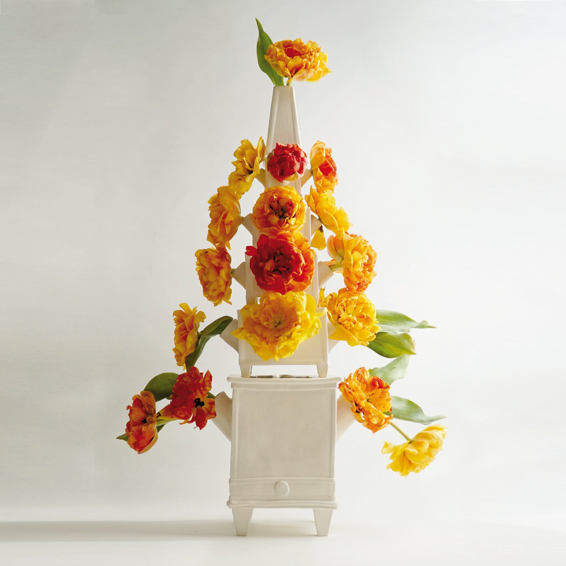 cara bauermeister ceramics perennial collection 5-tier tulipiere