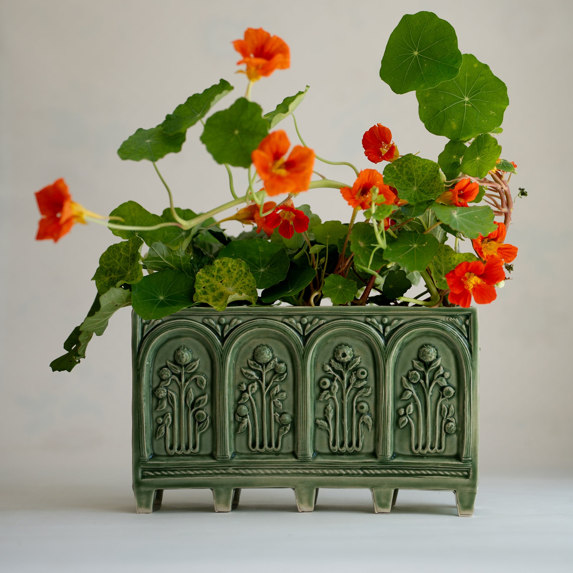 cara bauermeister gloss green plantation green Floral Folly Flower brick