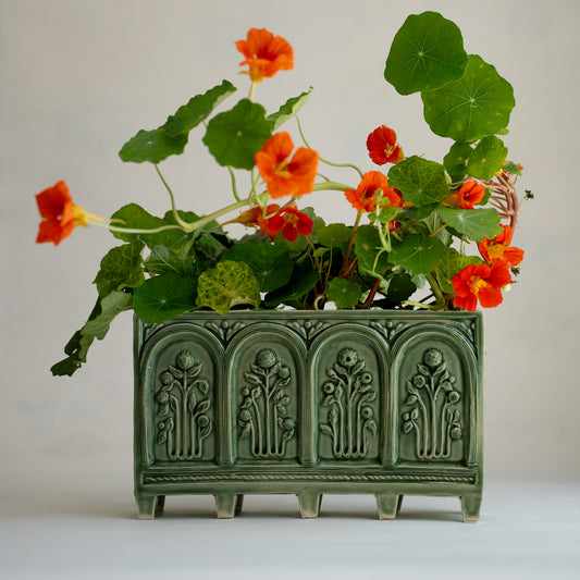 cara bauermeister gloss green plantation green Floral Folly Flower brick