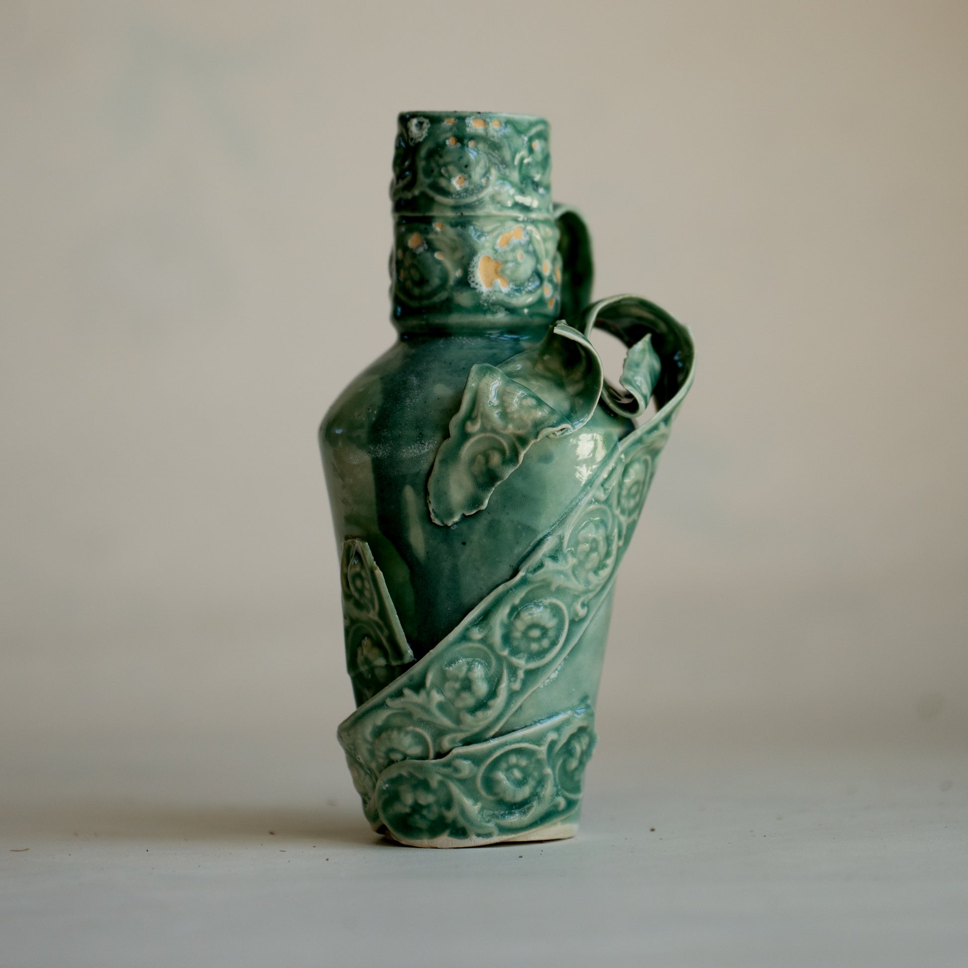 cara bauermeister green verdant vase