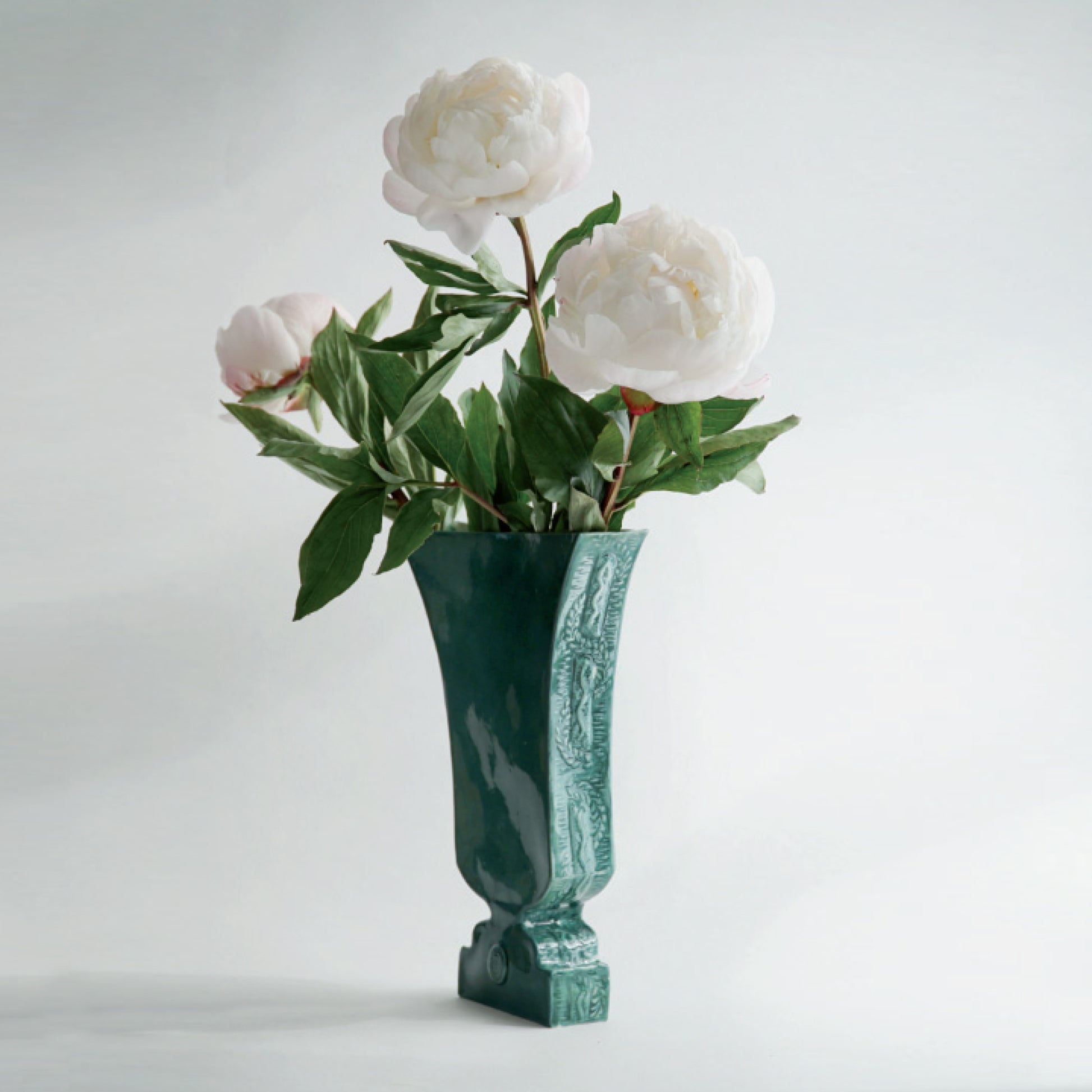 cara bauermeister verdant green porcelain vase