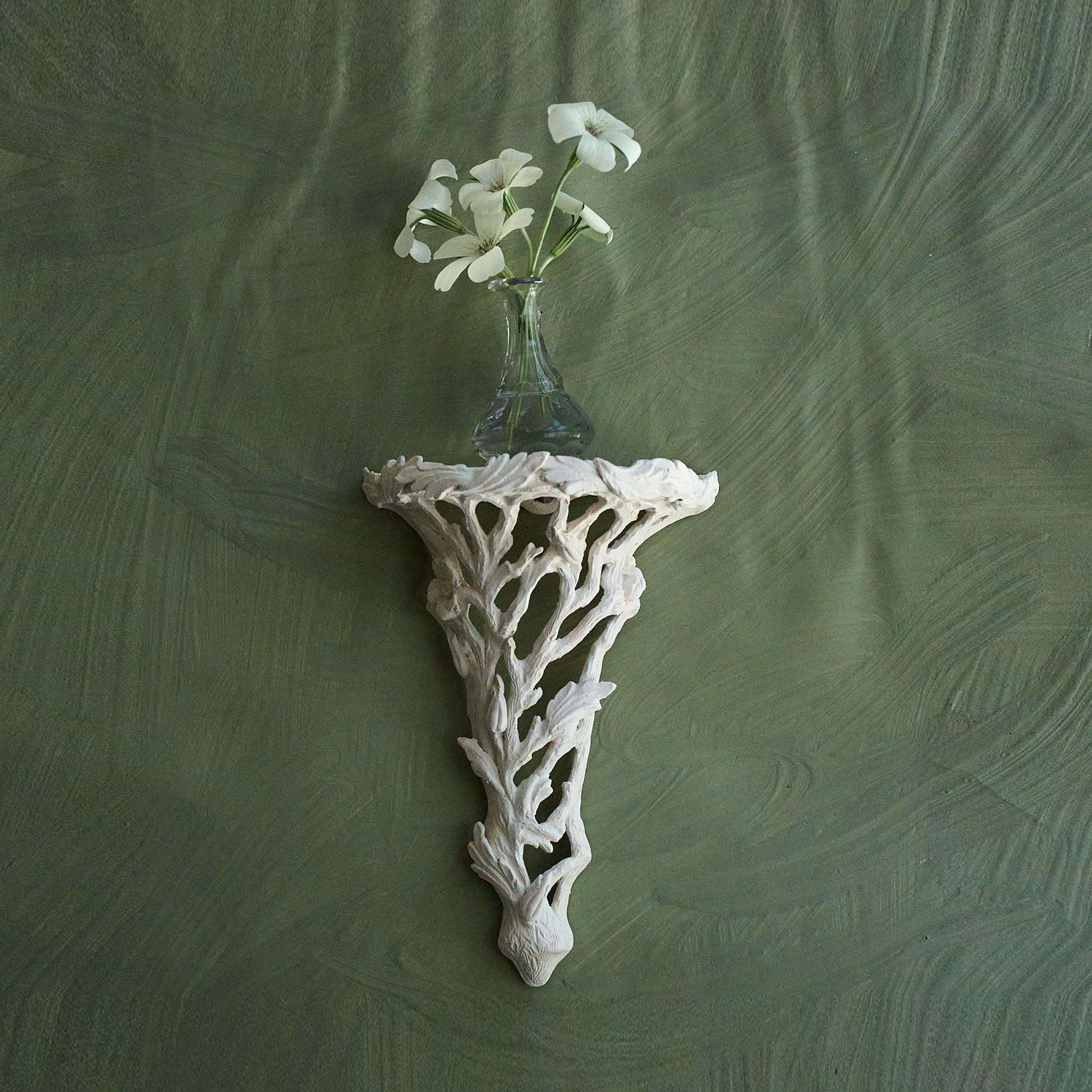 Cara Bauermeister briar sconce stoneware hand carved