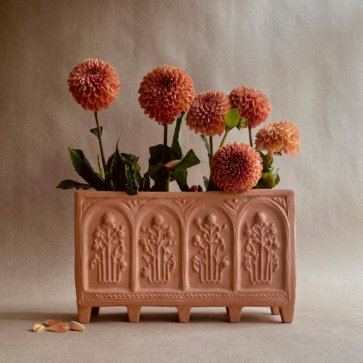 The Floral Folly Flower Brick in Terracotta