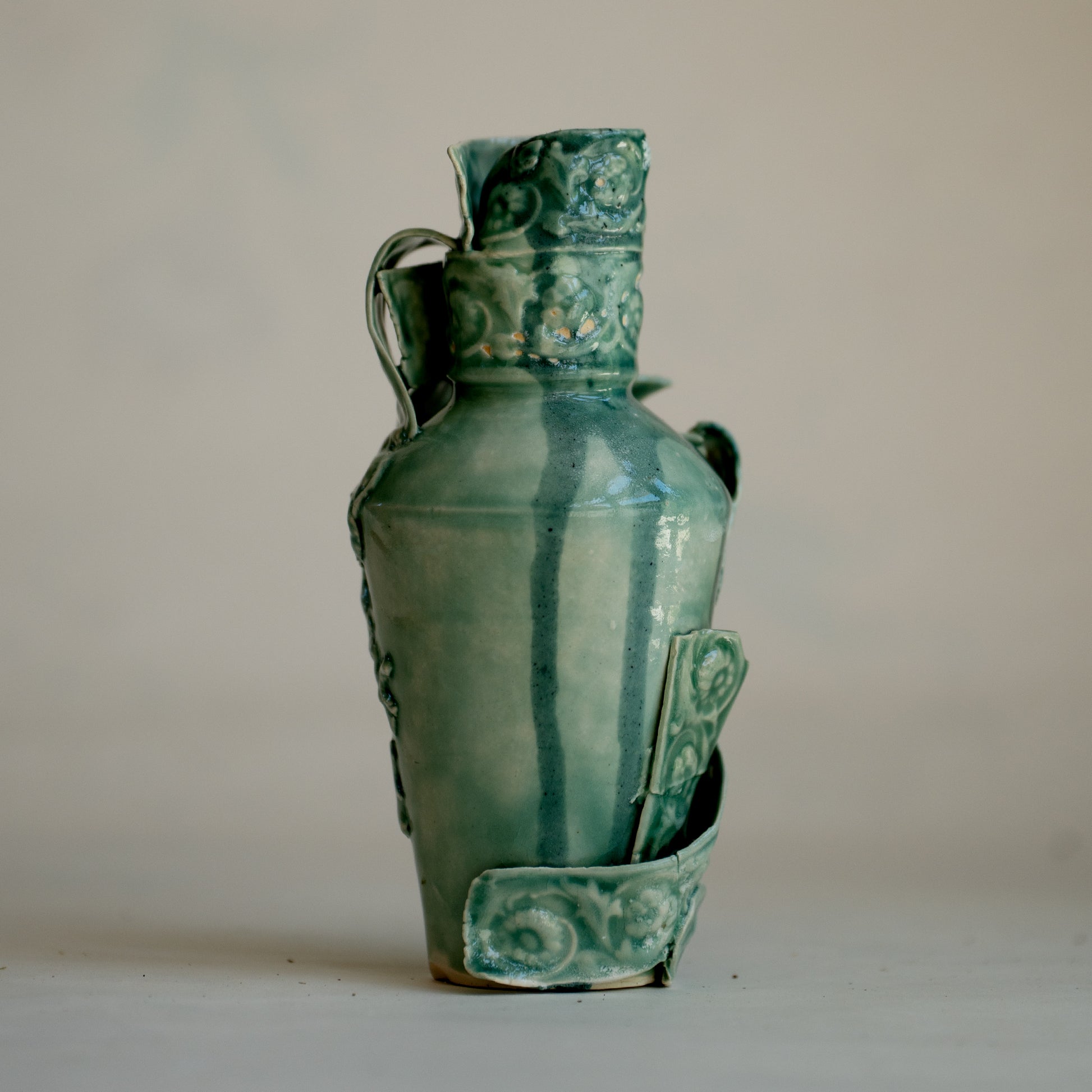 cara bauermeister green verdant vase