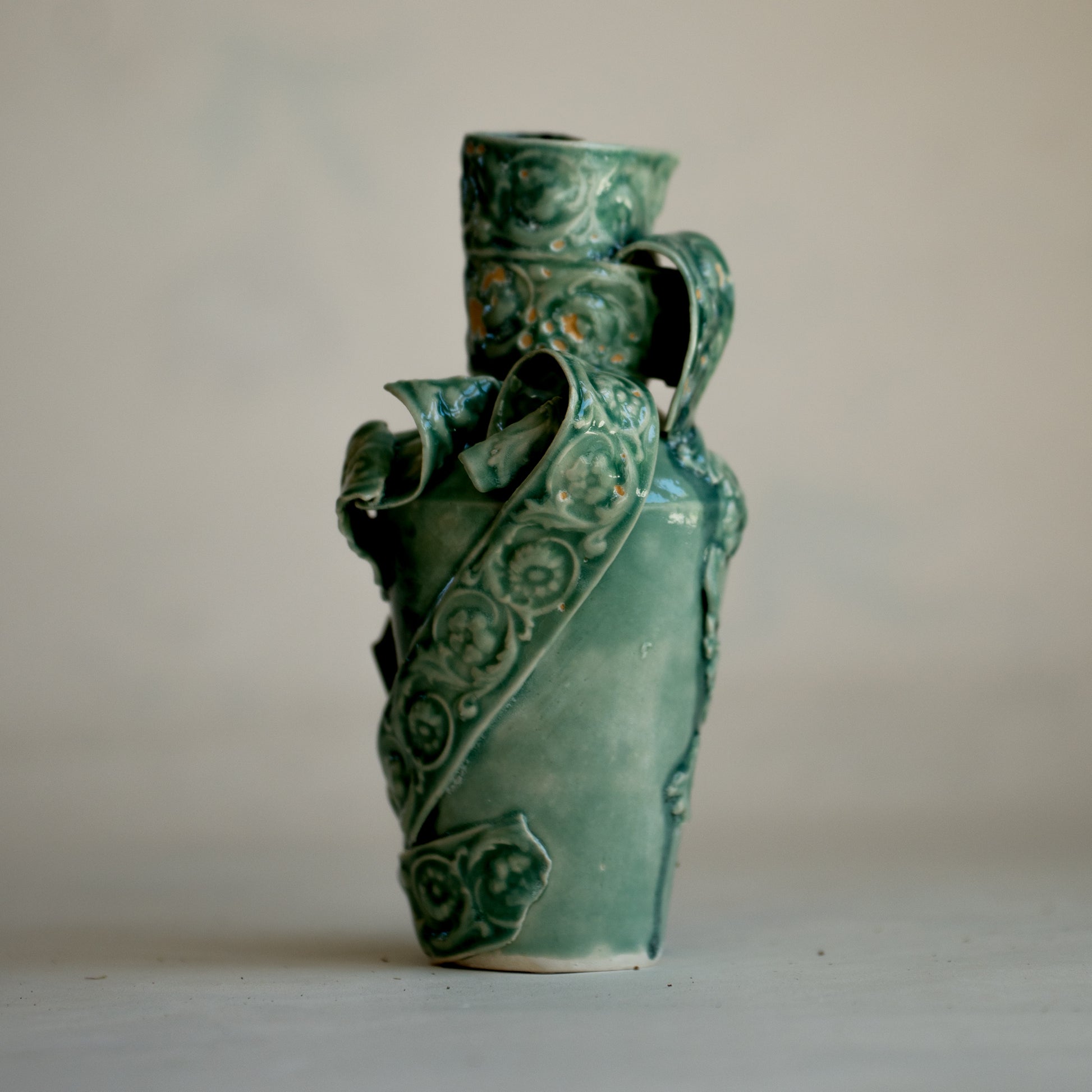 cara bauermeister green verdant vase